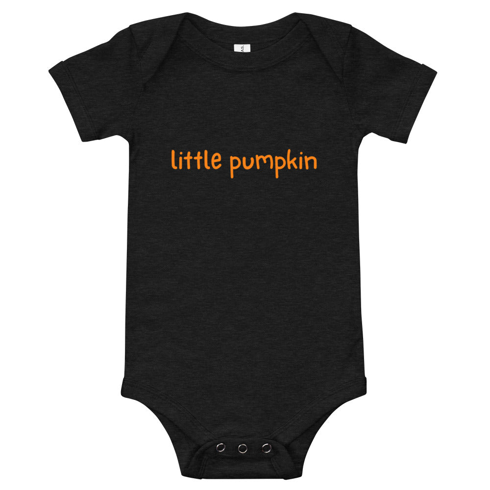 Baby short sleeve one piece little pumpkin