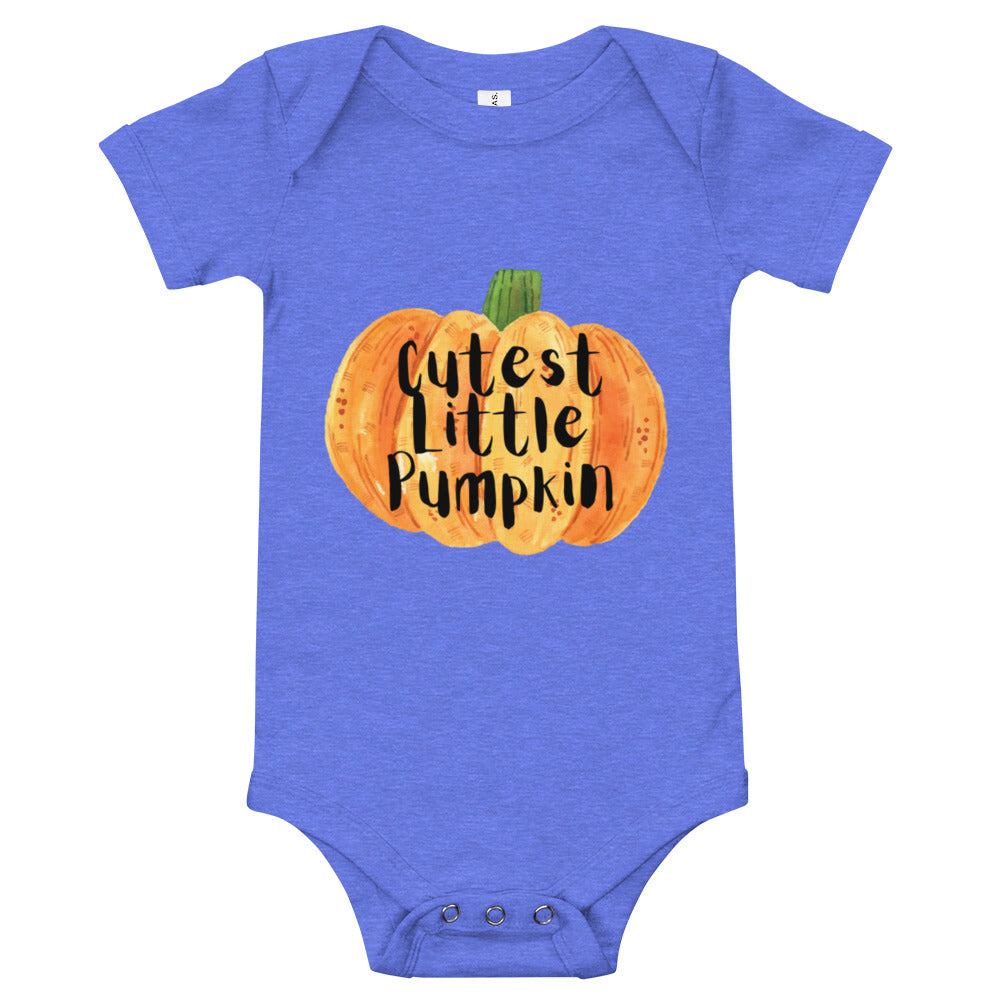 cutest little pumpkin Baby short sleeve one piece