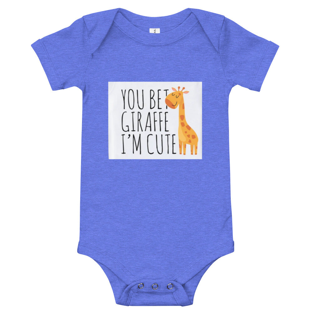 Baby short sleeve one piece YOU BET