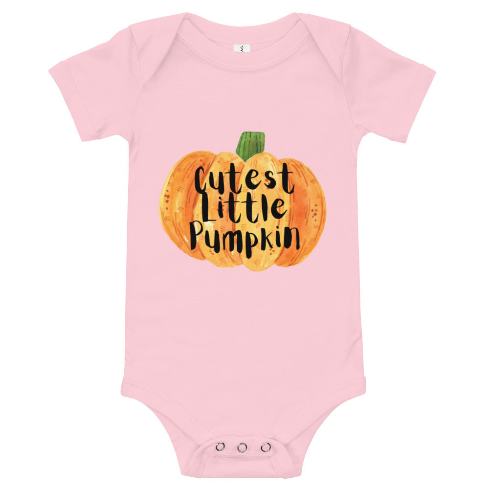 cutest little pumpkin Baby short sleeve one piece