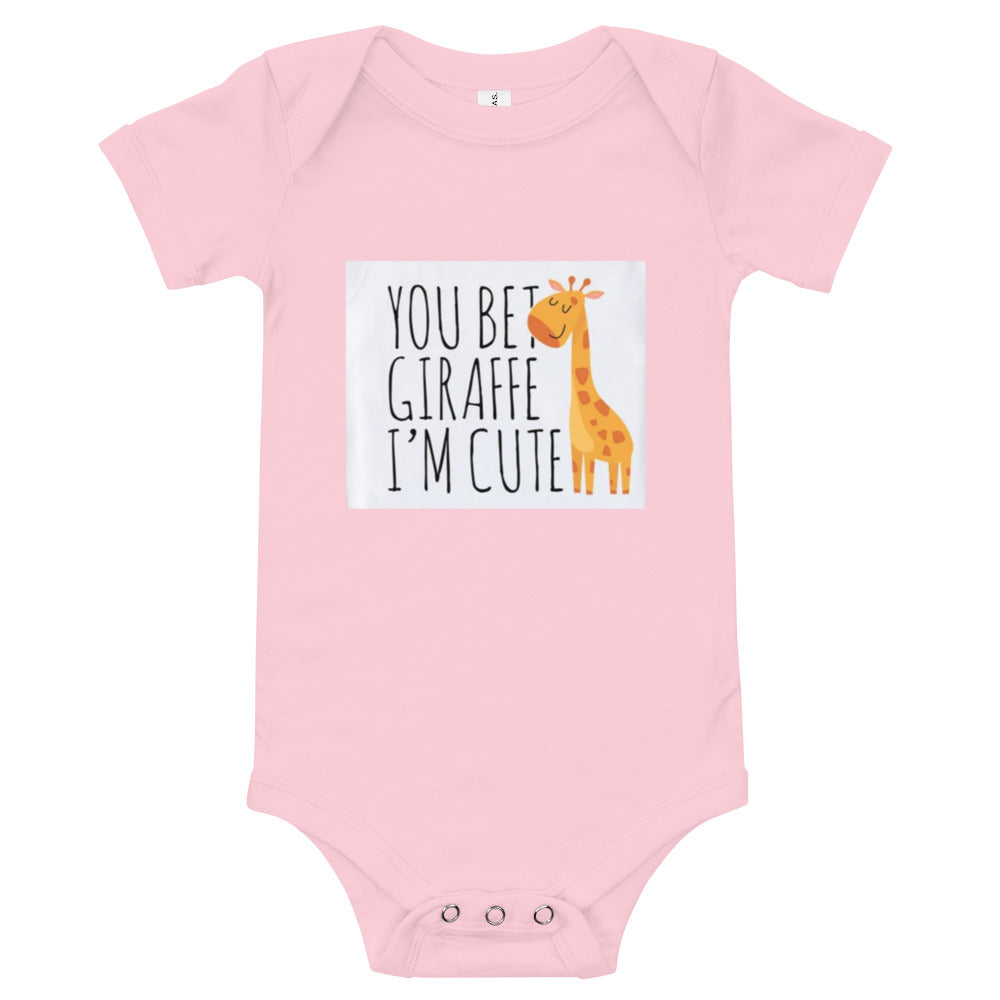 Baby short sleeve one piece YOU BET