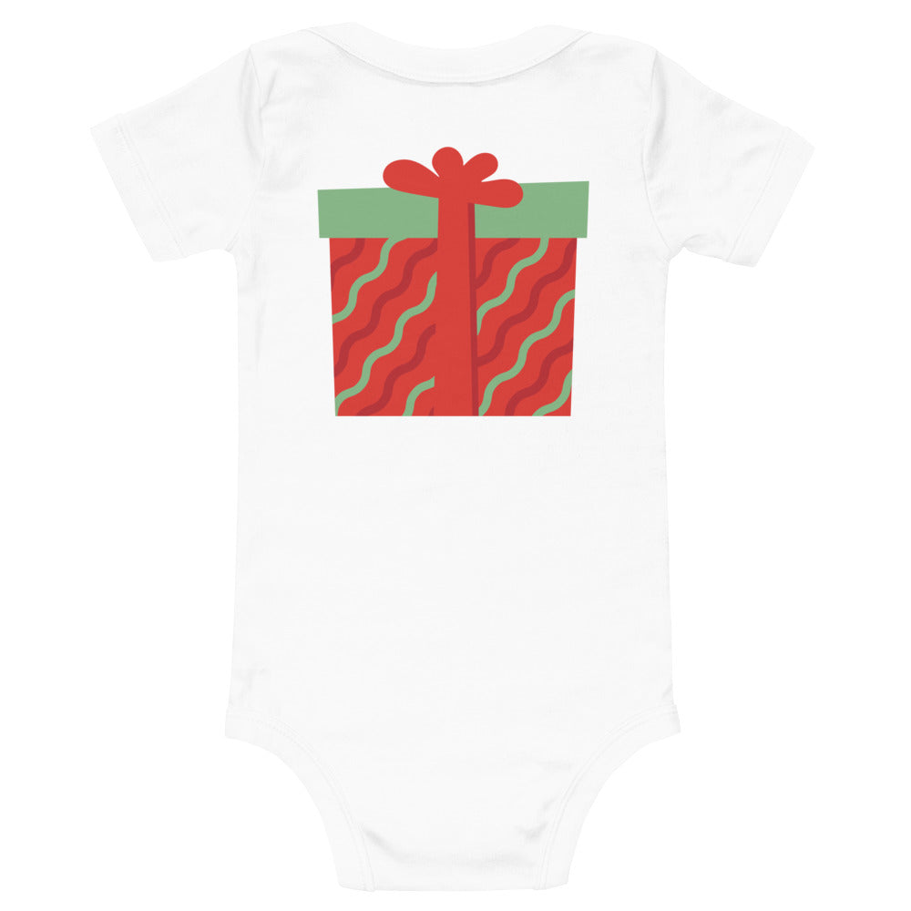 my first christmas Baby short sleeve one piece