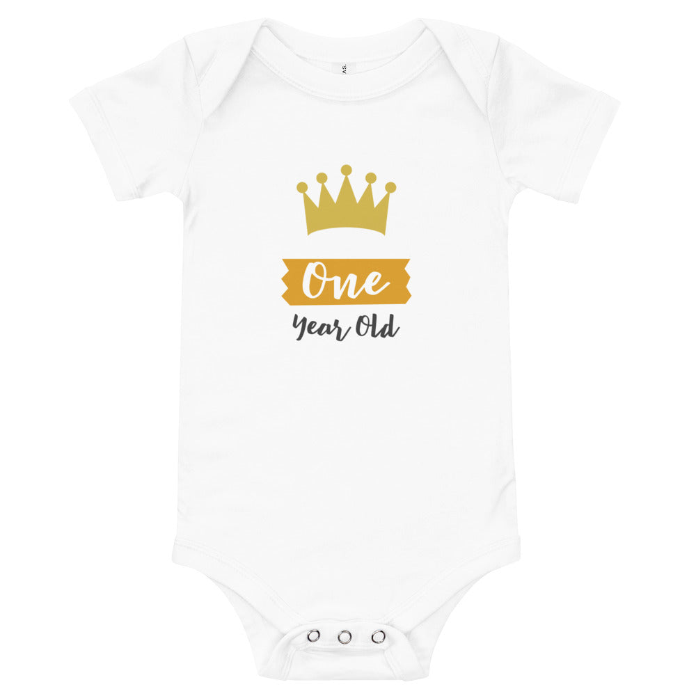 ONE YEAR OLD Baby short sleeve one piece