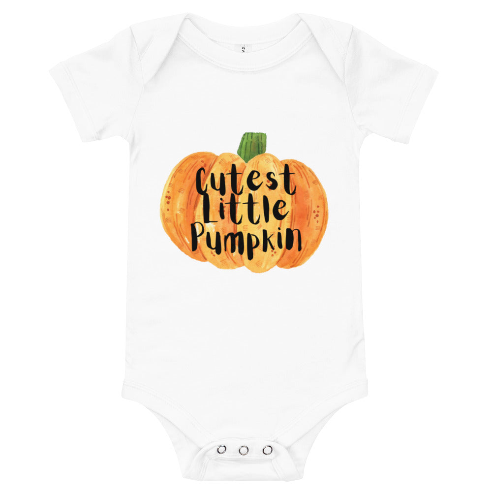 cutest little pumpkin Baby short sleeve one piece