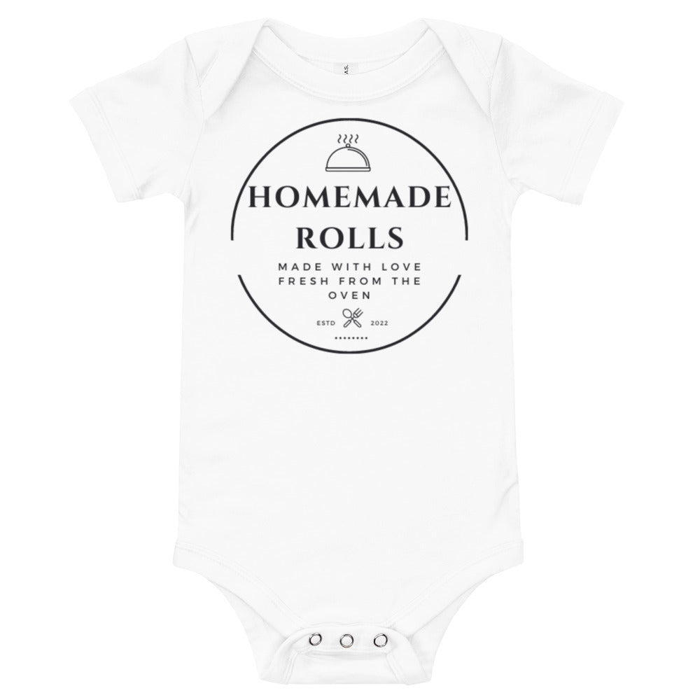 Baby short sleeve one piece Homemade rolls