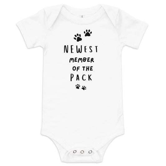 newest member Baby short sleeve one piece