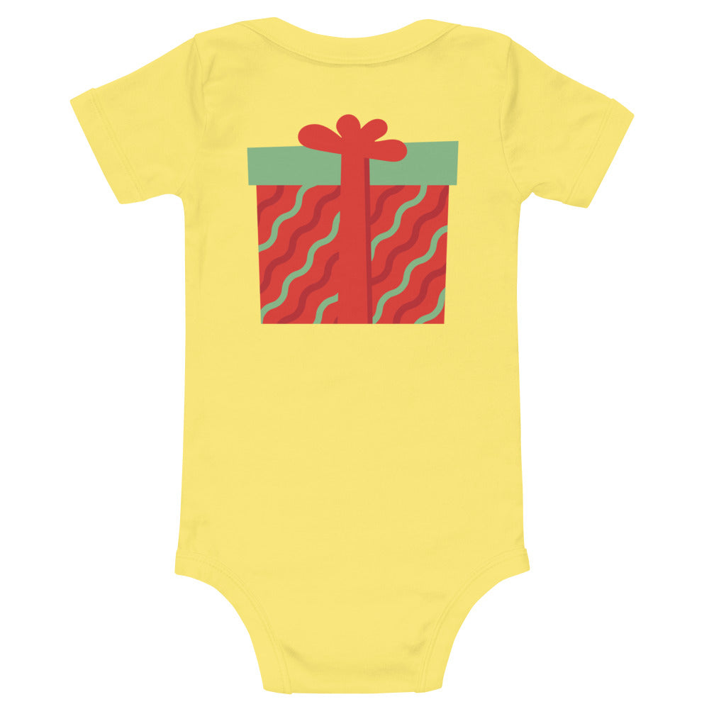 my first christmas Baby short sleeve one piece