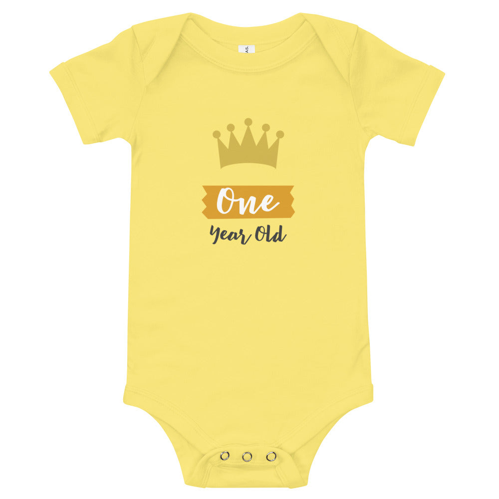 ONE YEAR OLD Baby short sleeve one piece