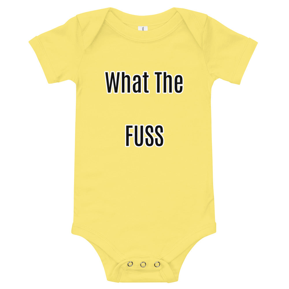 what the fuss Baby short sleeve one piece