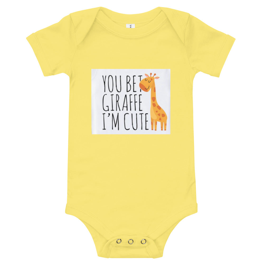 Baby short sleeve one piece YOU BET