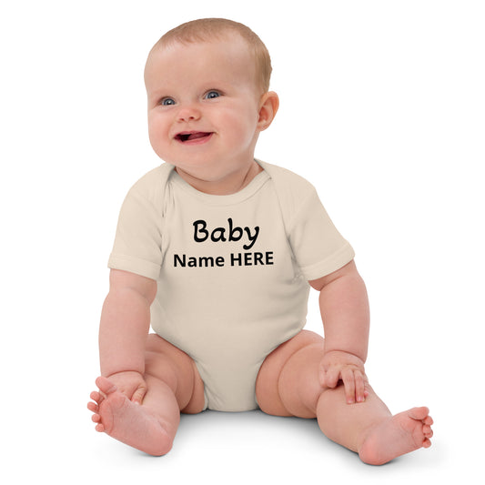 Organic cotton baby bodysuit