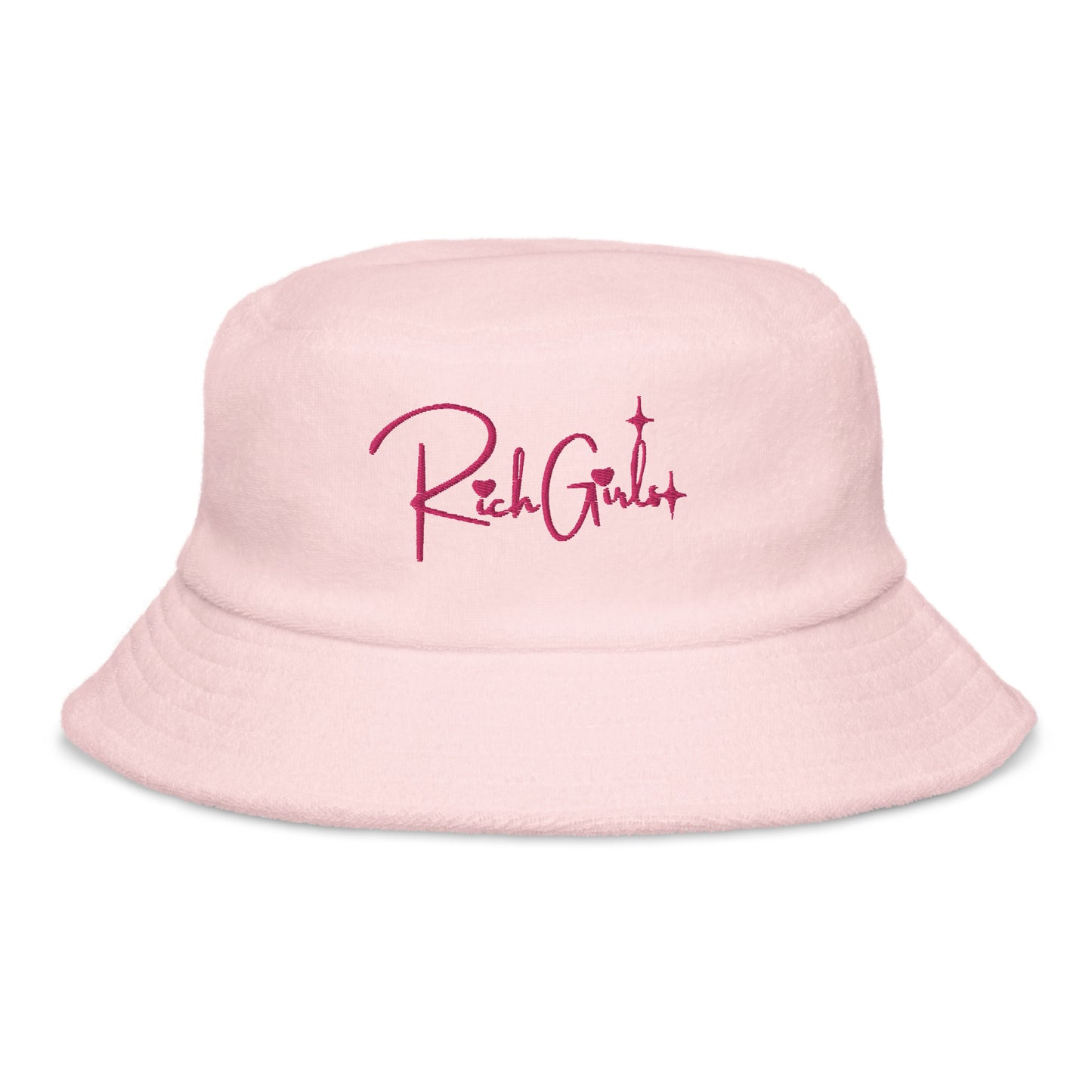 Rich Girls  terry cloth bucket hat