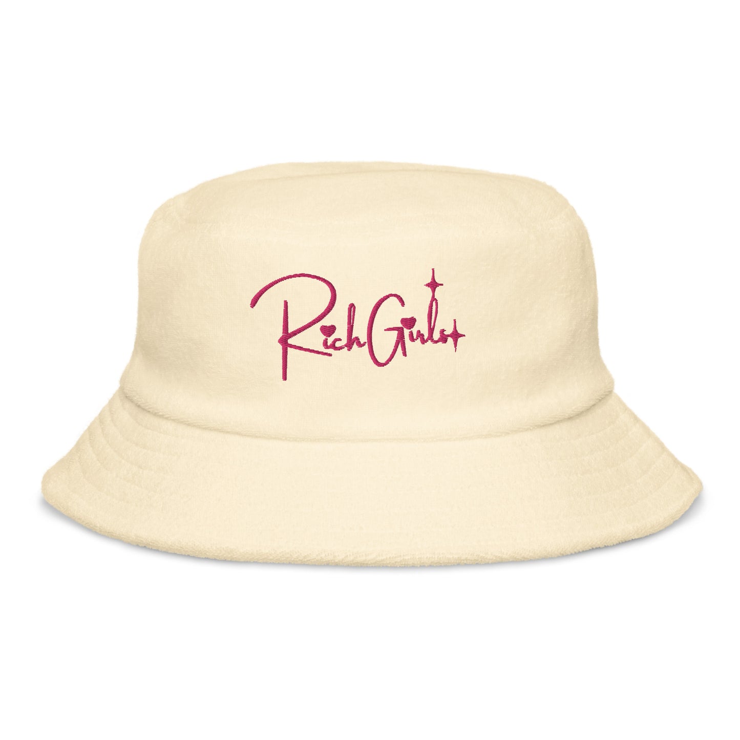 Rich Girls  terry cloth bucket hat